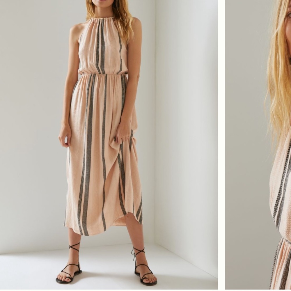 Anthropologie Cloth and Stone Halter Midi Dress